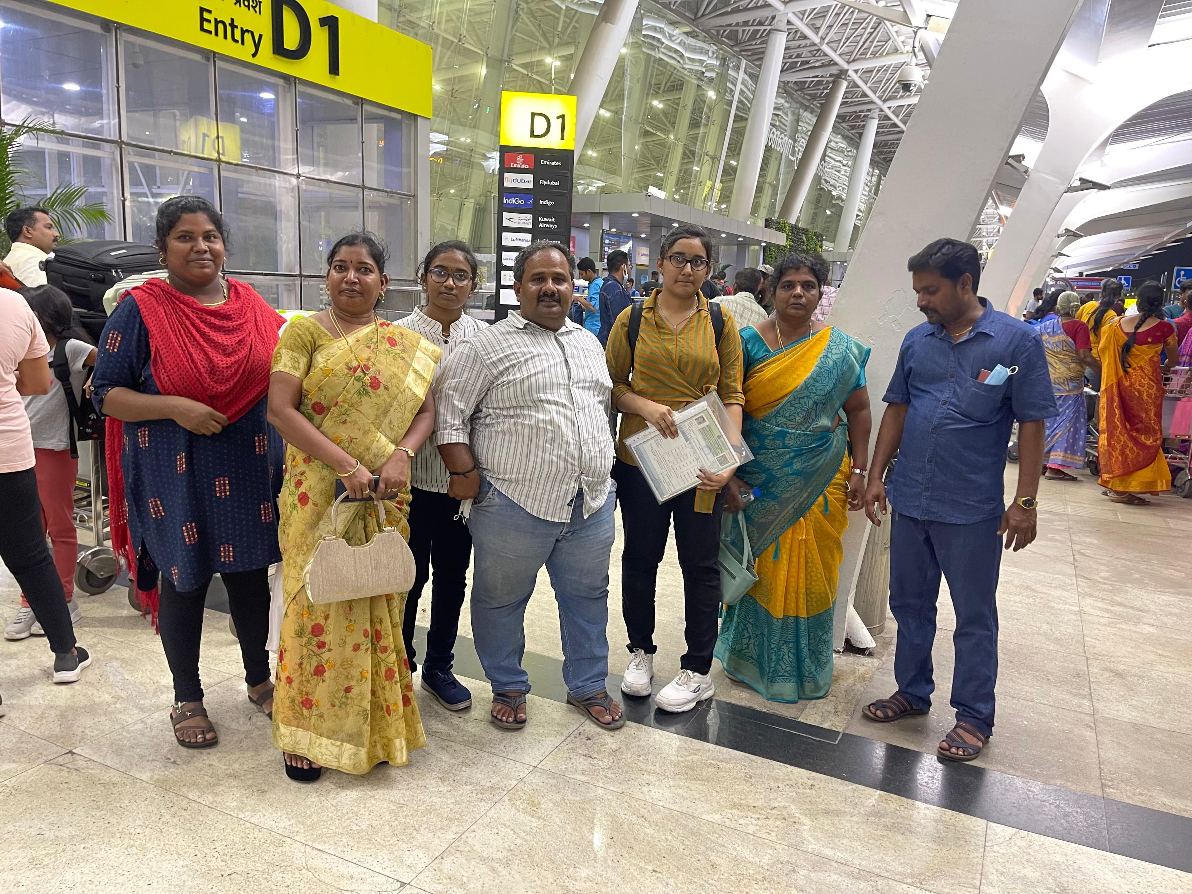 Airport farewell